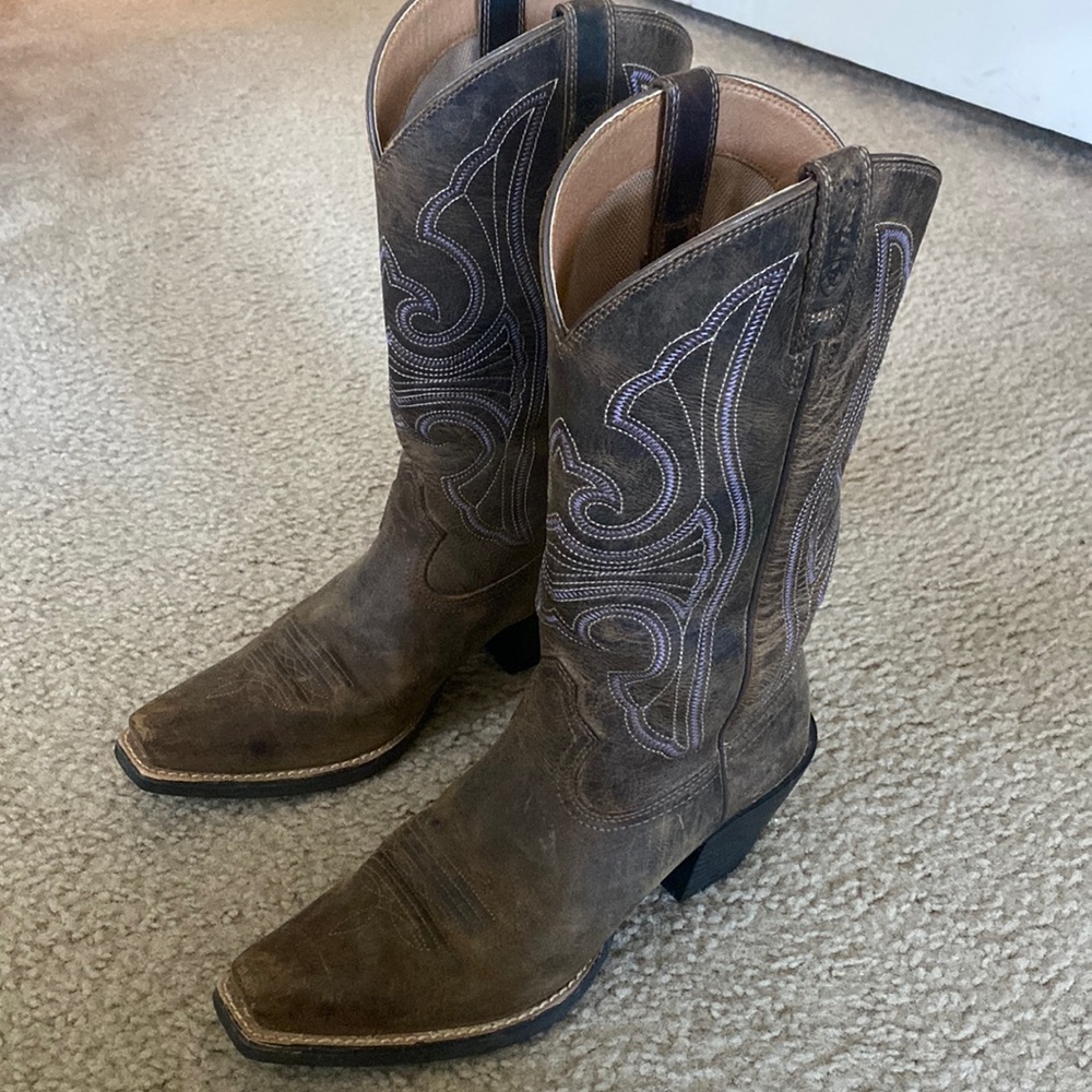 Ariat Round Up D Toe Western Boot